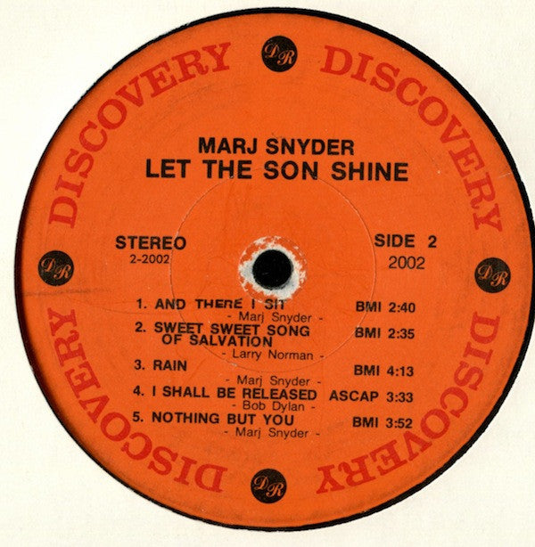 Marj Snyder : Let The Son Shine (LP)
