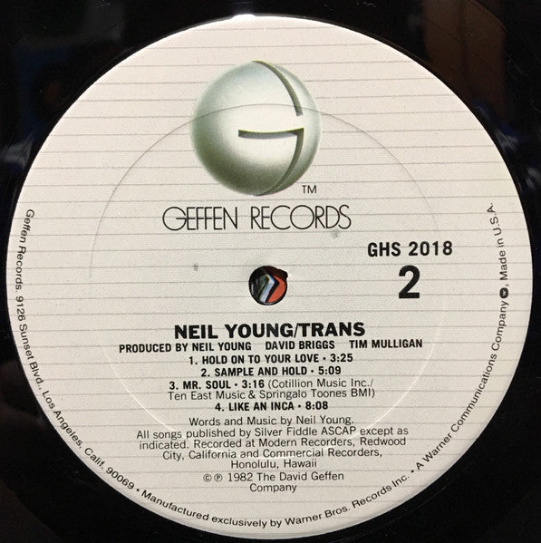 Neil Young : Trans (LP, Album, Club, RP)