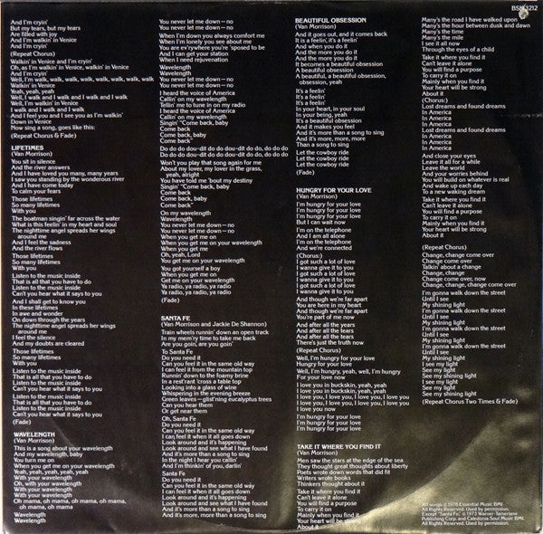 Van Morrison : Wavelength (LP, Album, Gol)