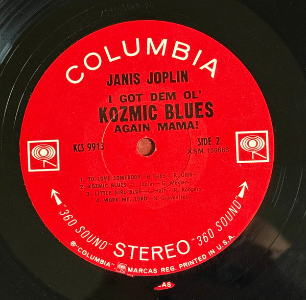Janis Joplin : I Got Dem Ol' Kozmic Blues Again Mama! (LP, Album, Jac)