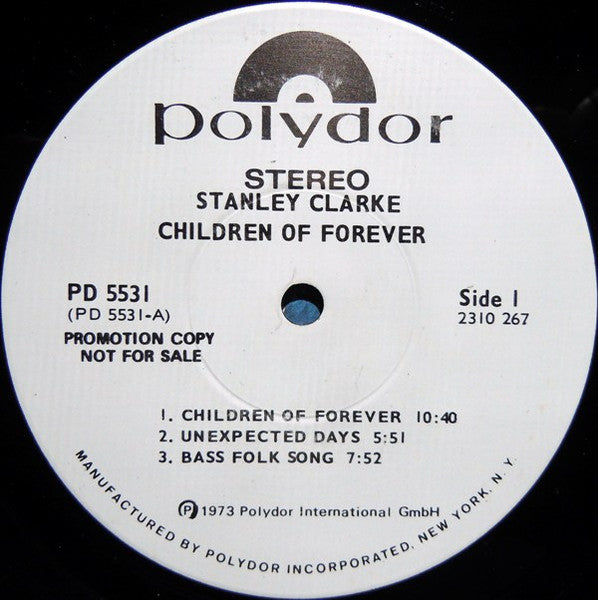 Stan Clarke* : Children Of Forever (LP, Album, Promo)