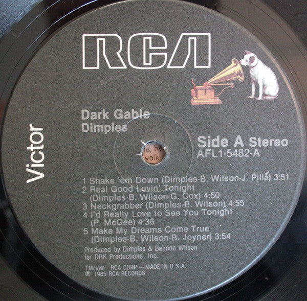 Dimples* : Dark Gable (LP, Album)