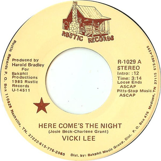 Vicki Lee (2) : Here Come's The Night (7")