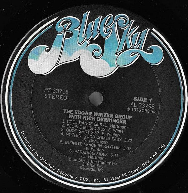 The Edgar Winter Group With Rick Derringer : The Edgar Winter Group With Rick Derringer (LP, Album, Ter)