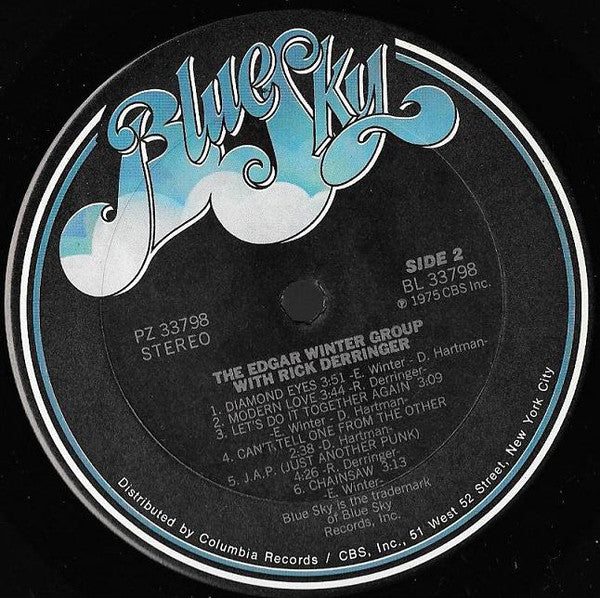 The Edgar Winter Group With Rick Derringer : The Edgar Winter Group With Rick Derringer (LP, Album, Ter)