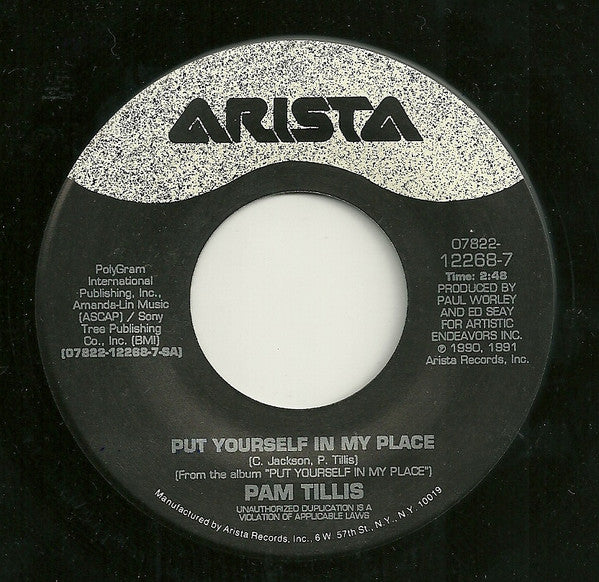 Pam Tillis : Put Yourself In My Place (7", Single, Spe)