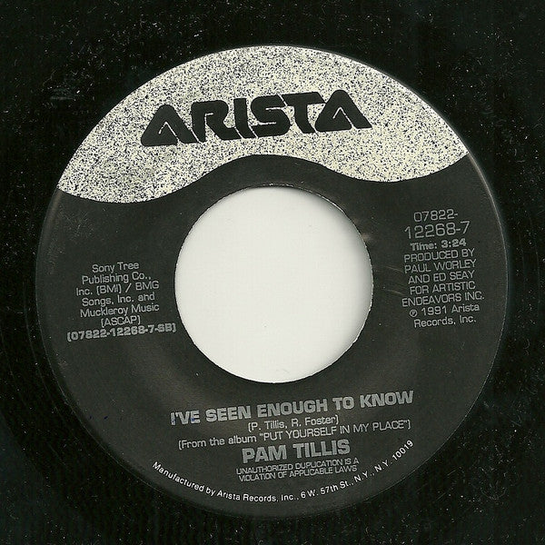 Pam Tillis : Put Yourself In My Place (7", Single, Spe)