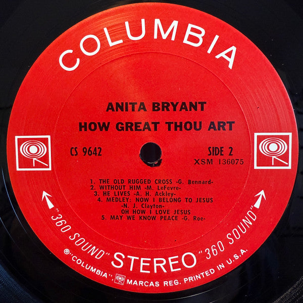 Anita Bryant : How Great Thou Art (LP, Album, San)