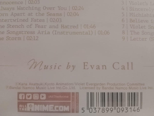 Evan Call : Violet Evergarden: Automemories (3xLP)