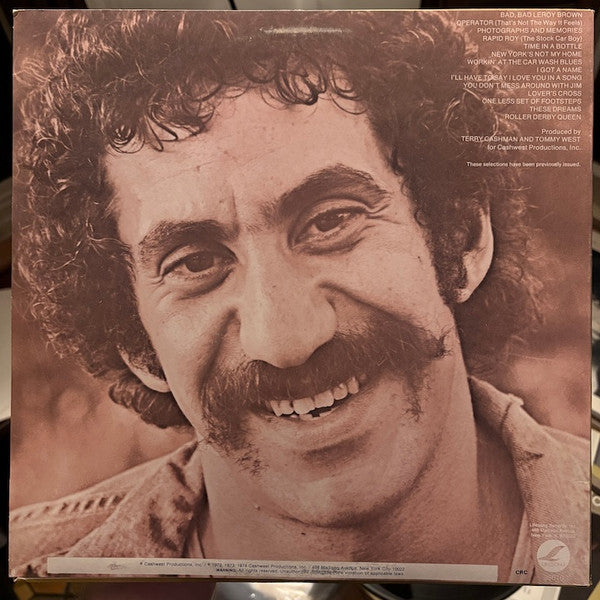 Jim Croce : Photographs & Memories (His Greatest Hits) (LP, Comp, Club, RE, Car)
