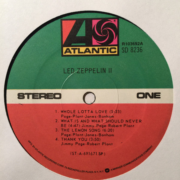 Led Zeppelin : Led Zeppelin II (LP, Album, Club, RE, SP )