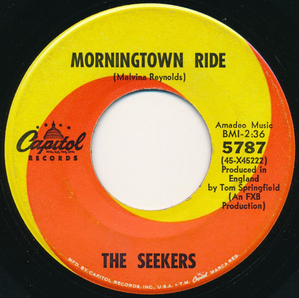 The Seekers : Morningtown Ride (7", Single, Scr)