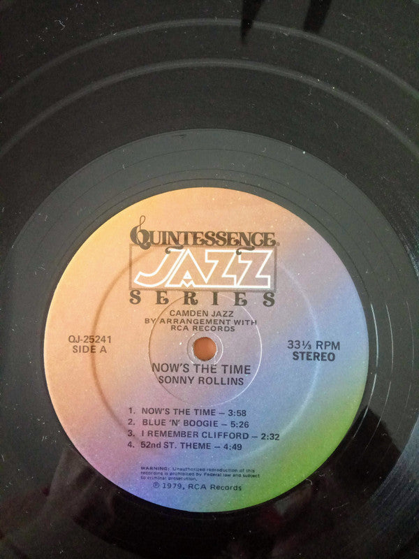 Sonny Rollins : Now's The Time! (LP, Album, RE)