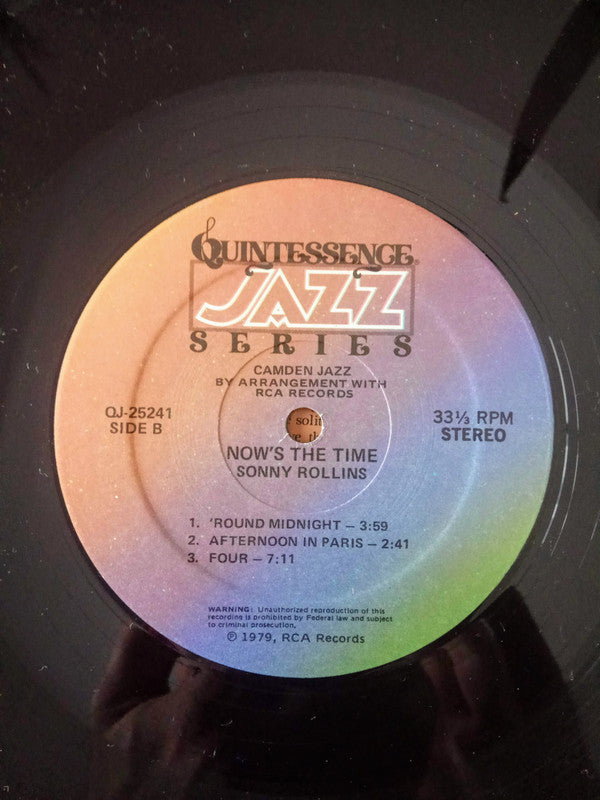Sonny Rollins : Now's The Time! (LP, Album, RE)