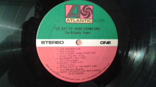 Hank Crawford : The Art Of Hank Crawford - The Atlantic Years (2xLP, Comp)