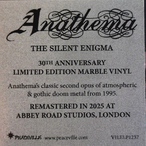 Anathema : The Silent Enigma (LP, Album, Ltd, RE, RM, Mar)