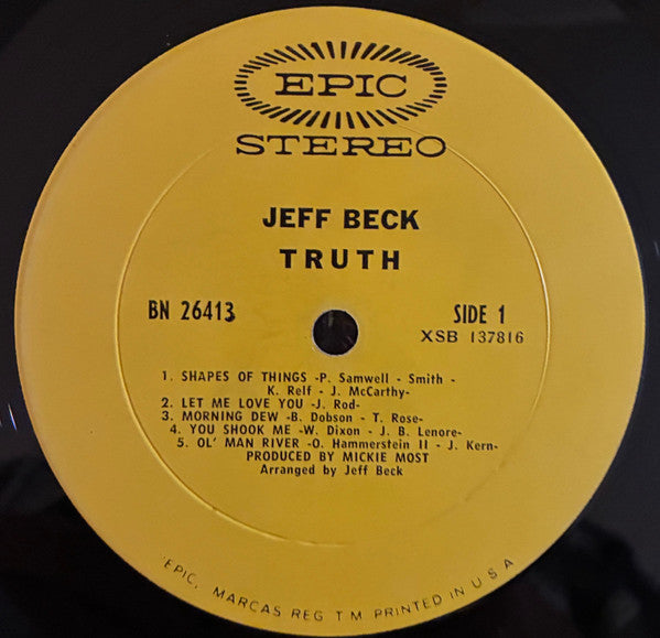 Jeff Beck : Truth (LP, Album, Ter)