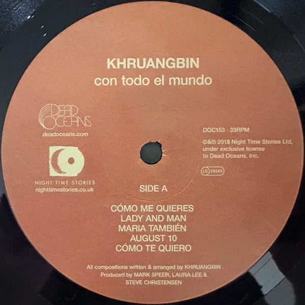 Khruangbin : Con Todo El Mundo (LP, Album)