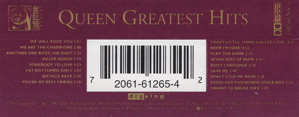 Queen : Greatest Hits (Cass, Comp)