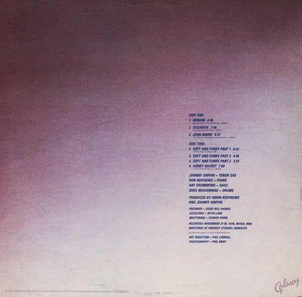 Johnny Griffin : To The Ladies (LP, Album)