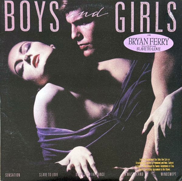 Bryan Ferry : Boys And Girls (LP, Album, Spe)