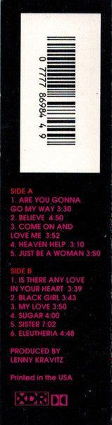 Lenny Kravitz : Are You Gonna Go My Way (Cass, Album, Dol)