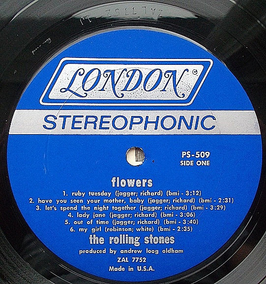 The Rolling Stones : Flowers (LP, Comp)