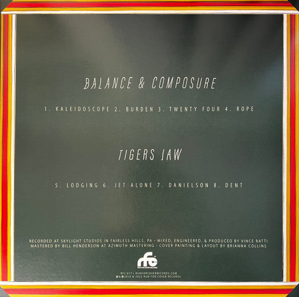 Balance And Composure / Tigers Jaw : Balance And Composure / Tigers Jaw (12", RP, Bla)