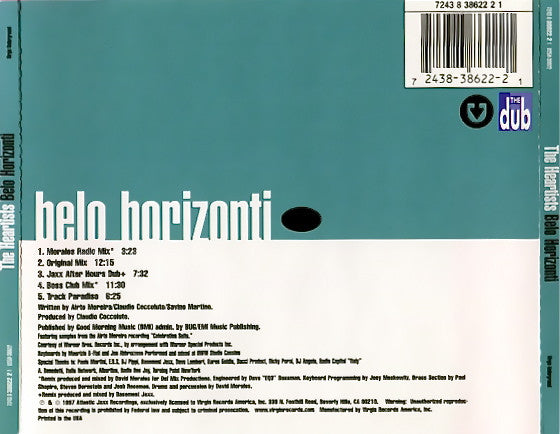 The Heartists : Belo Horizonti (CD, Maxi)