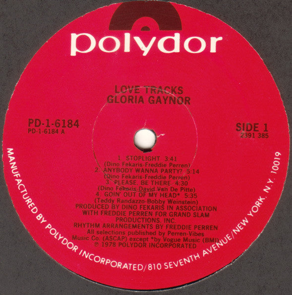 Gloria Gaynor : Love Tracks (LP, Album, RP, PRC)