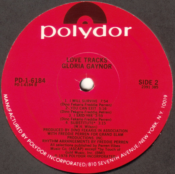 Gloria Gaynor : Love Tracks (LP, Album, RP, PRC)