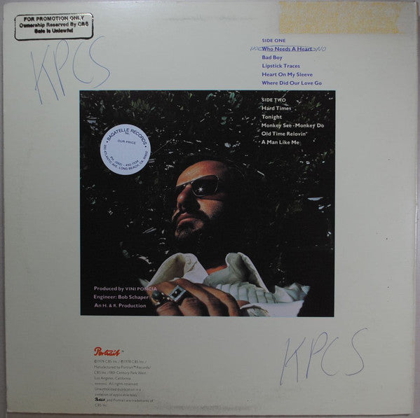 Ringo Starr : Bad Boy (LP, Album, Promo, San)