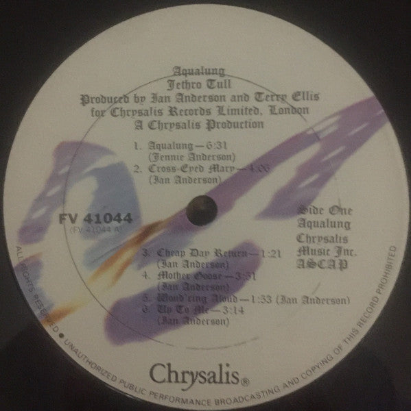 Jethro Tull : Aqualung (LP, Album, RE, Car)