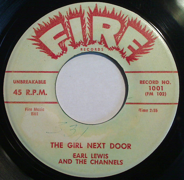 Earl Lewis And The Channels : The Girl Next Door / My Heart Is Sad (7")