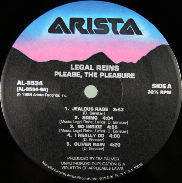 Legal Reins : Please, The Pleasure (LP, Album)