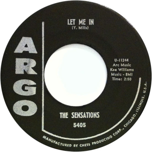 The Sensations (2) : Let Me In / Oh Yes, I'll Be True (7", Single, Mono, Bla)