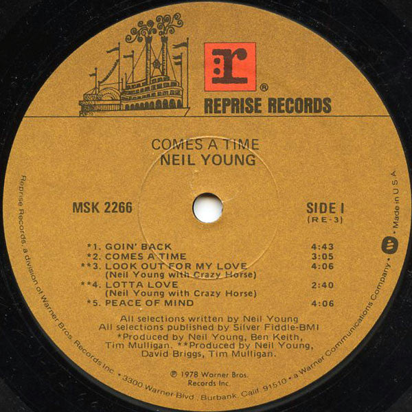 Neil Young : Comes A Time (LP, Album, SRC)