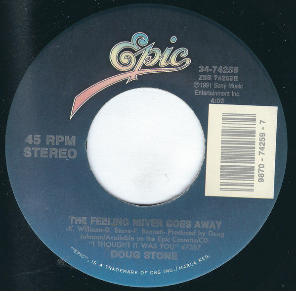 Doug Stone : Come In Out Of The Pain (7", Single)