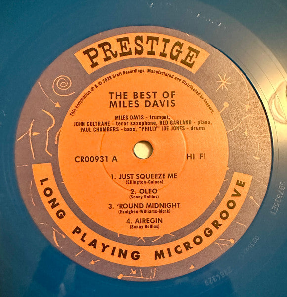 Miles Davis : The Best Of Miles Davis (LP, Comp, Aqu)
