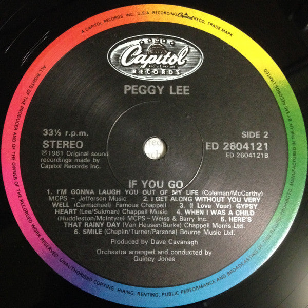 Peggy Lee : If You Go (LP, Album, RE)