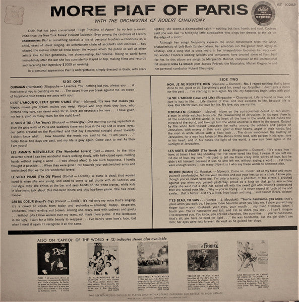 Edith Piaf : More Piaf Of Paris (LP, Album)