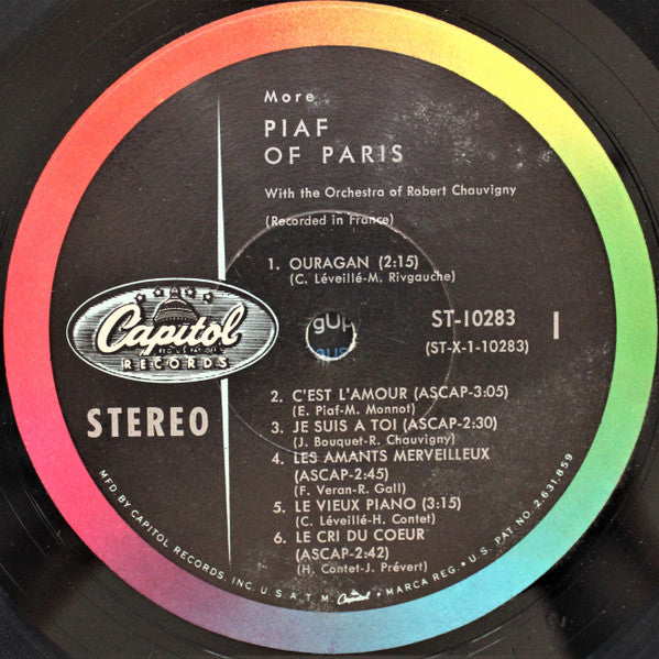 Edith Piaf : More Piaf Of Paris (LP, Album)