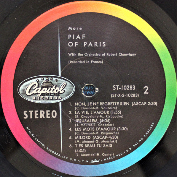 Edith Piaf : More Piaf Of Paris (LP, Album)