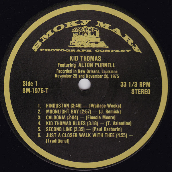 Kid Thomas* Featuring Alton Purnell : Kid Thomas Featuring Alton Purnell (LP, Album)
