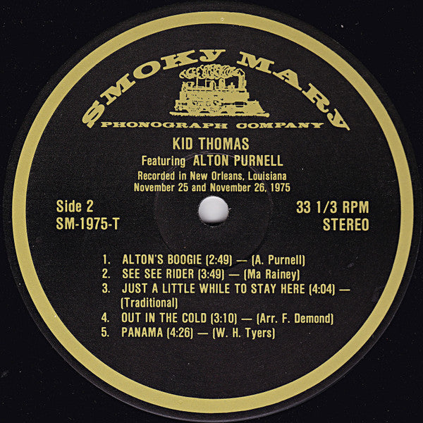 Kid Thomas* Featuring Alton Purnell : Kid Thomas Featuring Alton Purnell (LP, Album)