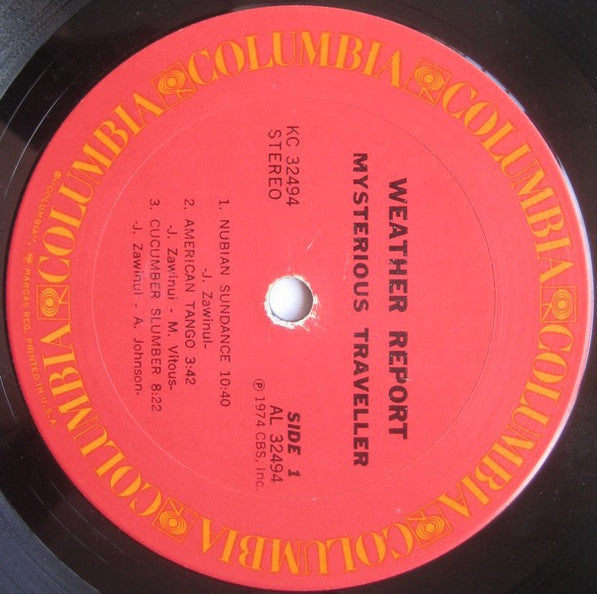 Weather Report : Mysterious Traveller (LP, Album, M/Print, Pit)