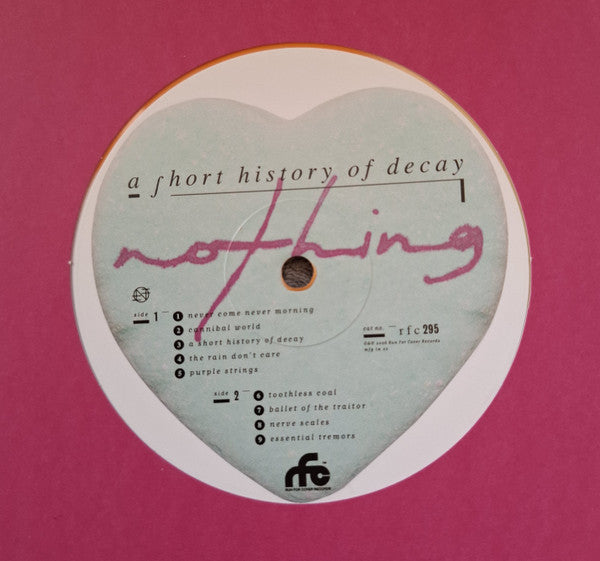 Nothing (12) : A Short History Of Decay (LP, Album, 3 S)