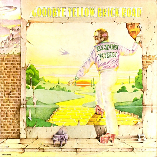 Elton John : Goodbye Yellow Brick Road (2xLP, Album, Glo)