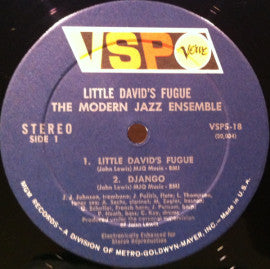 The Modern Jazz Ensemble : Little David's Fugue (LP, Album, RE)