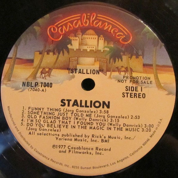 Stallion (2) : Stallion (LP, Album, Promo)